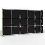 Trade Show Wall Pop Up Velcro, Backside with Multisol® X Opak SE, Opacity: 100%