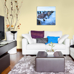 A stylish wall decoration: posters made from rigid foam boards