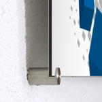 Poster with Stainless Steel Clamp Standoff Spacers