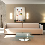 Your wedding photo as a poster on an aluminum composite panel