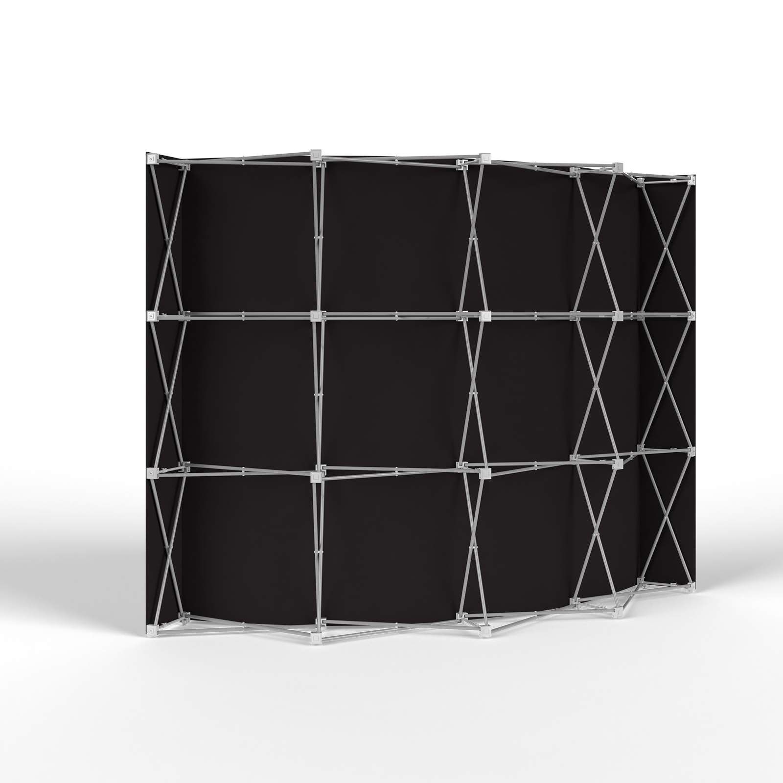 Trade Show Wall Pop Up Velcro, Backside with Multisol® X Opak SE, Opacity: 100%
