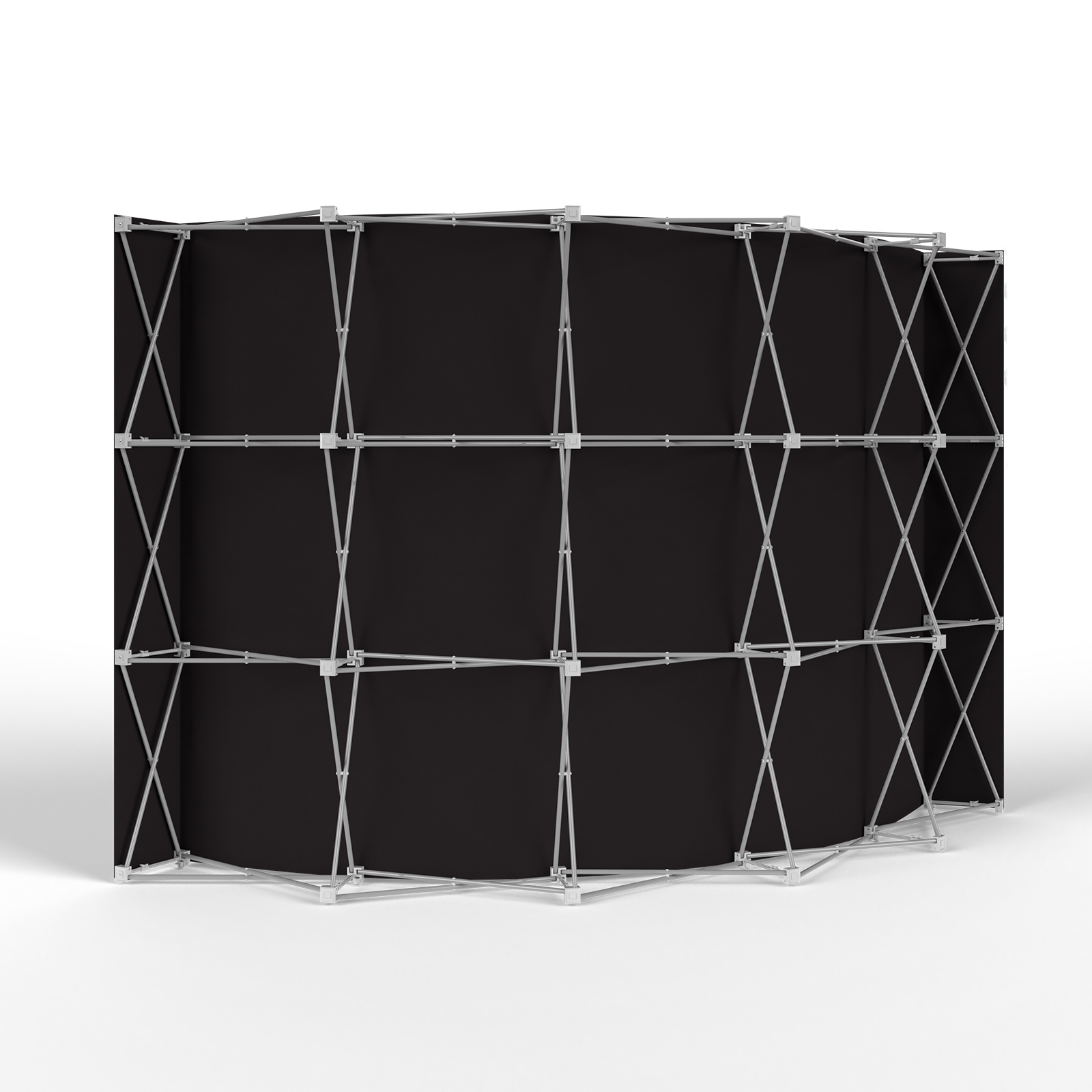Trade Show Wall Pop Up Velcro, Backside with Multisol® X Opak SE, Opacity: 100%