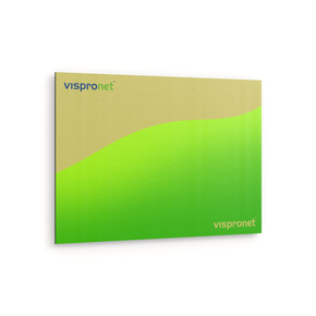 Poster on aluminum panel, gold in landscape format 3:2