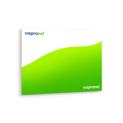 Poster on foamcore in landscape format 