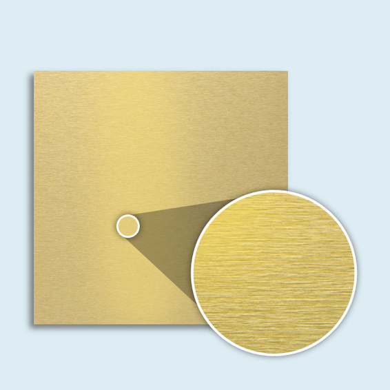 brushed texture, brushing direction transverse, detail: 8x magnification