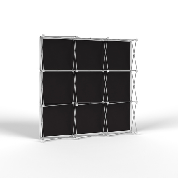 Trade Show Wall Pop Up Velcro, Backside with Multisol® X Opak SE, Opacity: 100%