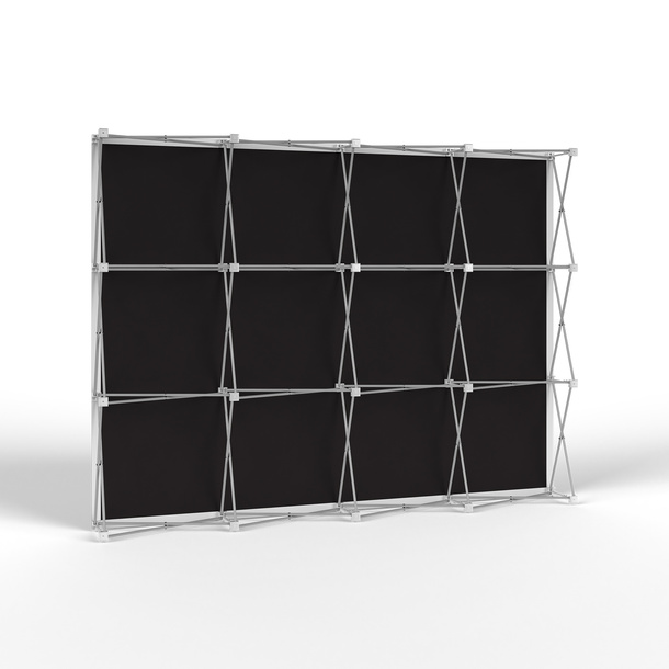 Trade Show Wall Pop Up Velcro, Backside with Multisol® X Opak SE, Opacity: 100%