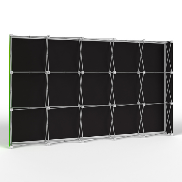 Trade Show Wall Pop Up Velcro, Backside with Multisol® X Opak SE, Opacity: 100%