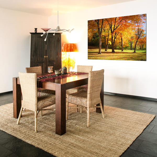 Atmospheric nature motif, printed on an aluminum composite panel