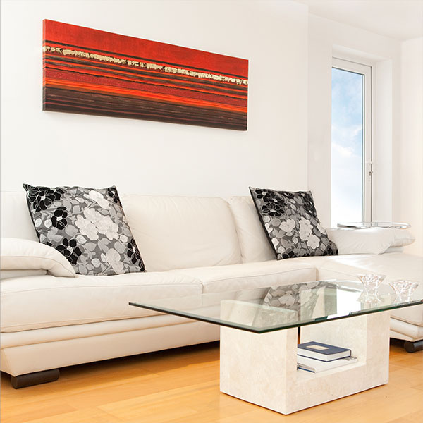 Poster / Photo Canvas with Stretcher Frame in Landscape Format as Interior Decoration
