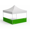 Folding Pavilion Select, example with 2 half-height walls