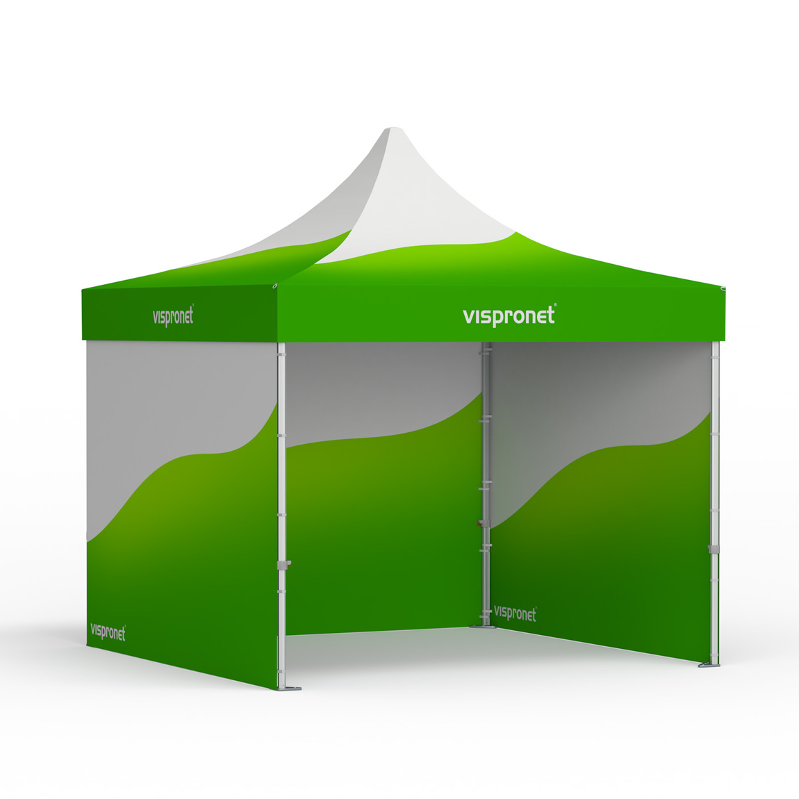 Pop-up tent 3 x 3 m, with print
