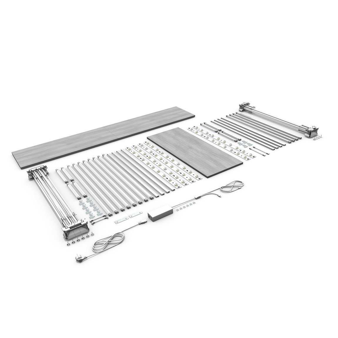 Promotion Counter LED Corner Version - Scope of Delivery
