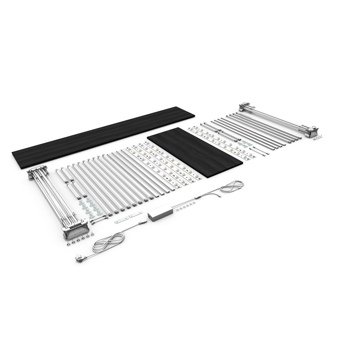 Promotion Counter LED Corner Version - Scope of Delivery