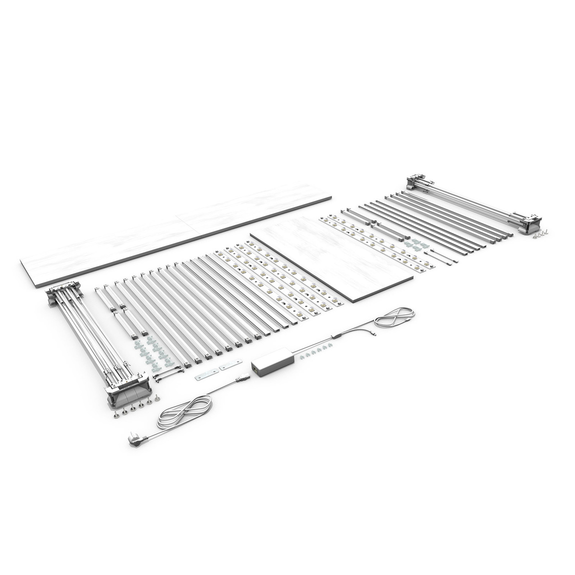 Promotion Counter LED Corner Version - Scope of Delivery