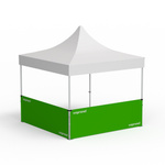 Folding Pavilion Select, example with 2 half-height walls