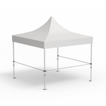 Folding Pavilion Select, example with 3 crossbars for half-height walls