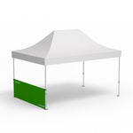 Folding Pavilion Select, example with 1 half-height wall 3 m