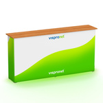 Promotion Counter LED 2x1 - printed all around, rear view
