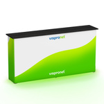 Promotion Counter LED 2x1 - printed all around, rear view