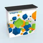 Promotion Counter Velcro, system size (W x H x D): 100 x 99 x 32 cm