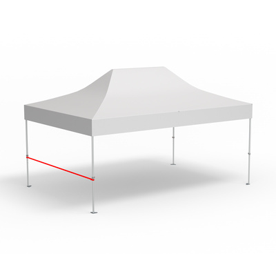 Crossbar for half-height wall, length 4 m