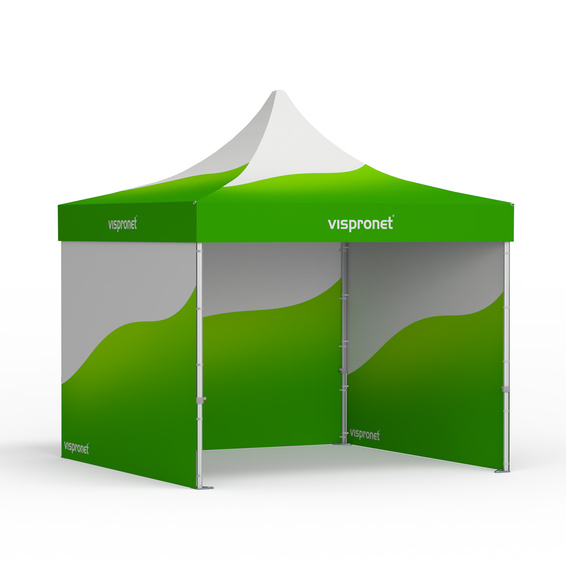 Pop-up tent 3 x 3 m, with print