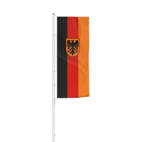 German Federal service flag in portrait format with Flag Presenter Select