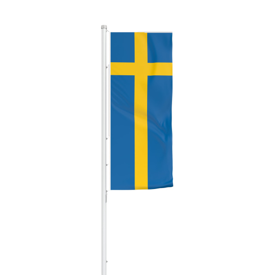 National flag of Sweden with flag Presenter Select