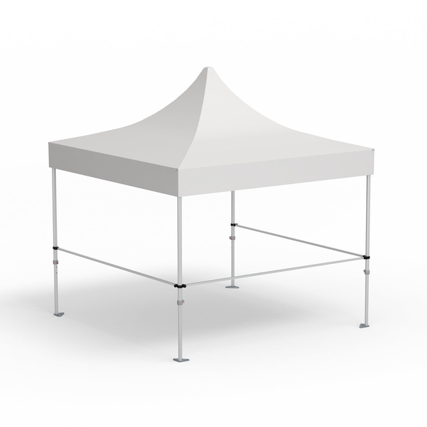 Folding Pavilion Select, example with 3 crossbars for half-height walls