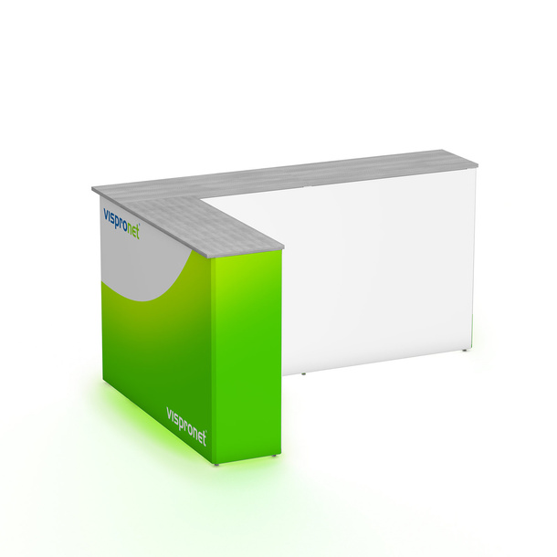 Promotion Counter LED Corner Right - Backside Unprinted