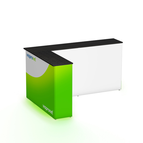 Promotion Counter LED Corner Right - Backside Unprinted