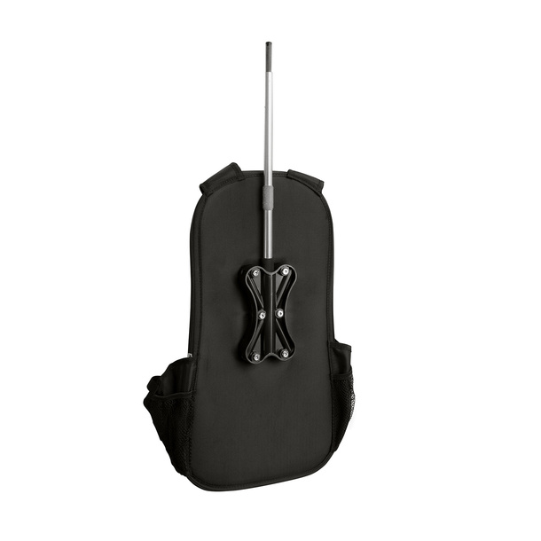 Promotional Concave Backpack, Attachment of the Bowflag® to the Backpack