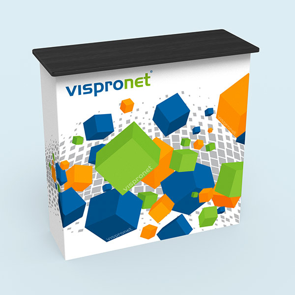 Promotion Counter Velcro, system size (W x H x D): 100 x 99 x 32 cm