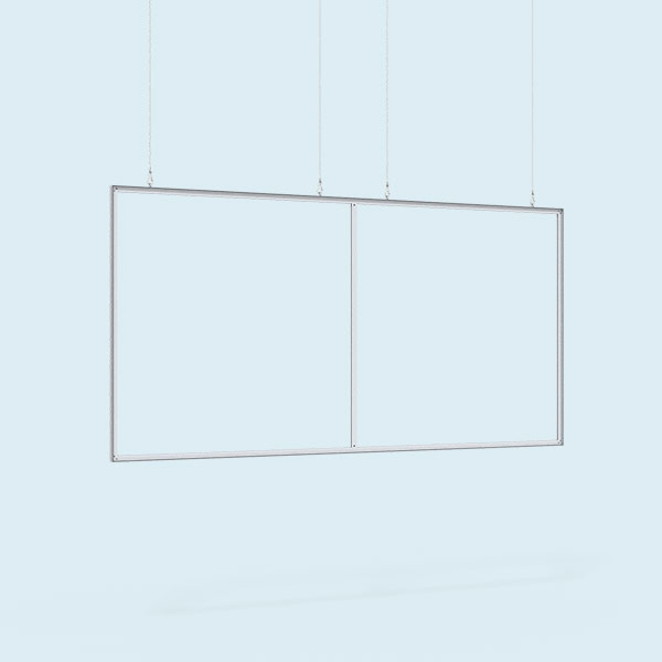 Frame: Width 450 x 225 cm with 1 support profile and 4 wire guy cables