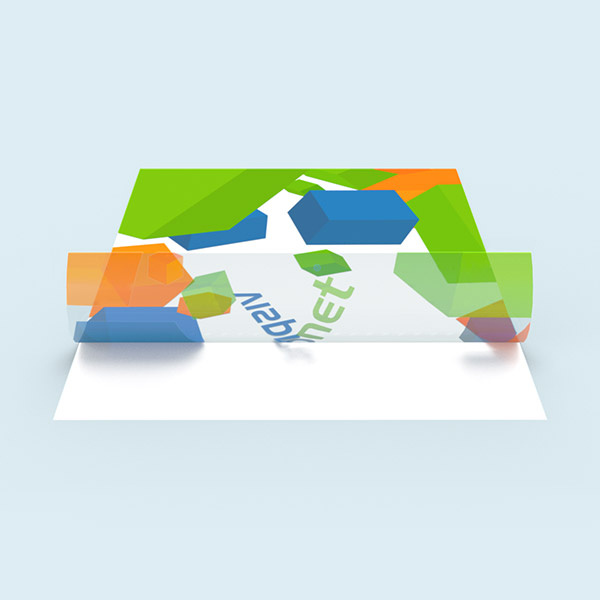 Without white underprint: design translucent, unprinted areas transparent