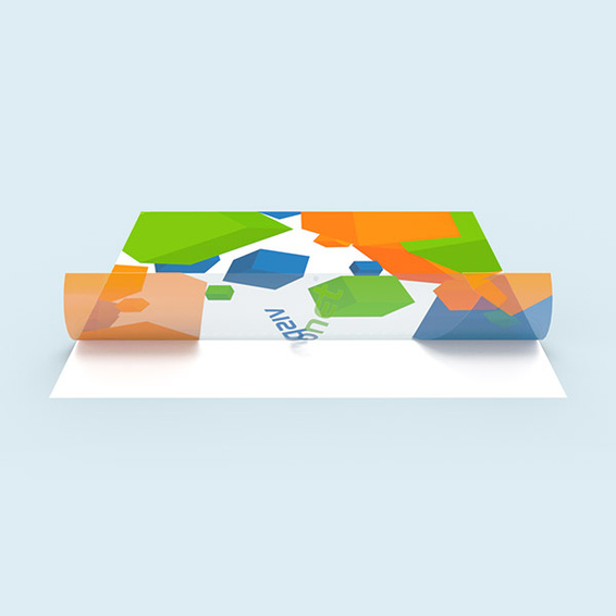 without white underprint: design translucent, unprinted areas transparent