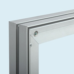 Ceiling Hanger Advertising Frame Q-Frame®, Detail: Aluminum Frame Corner