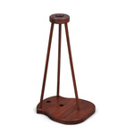 Freestanding display stand, dark wood, single-sided
