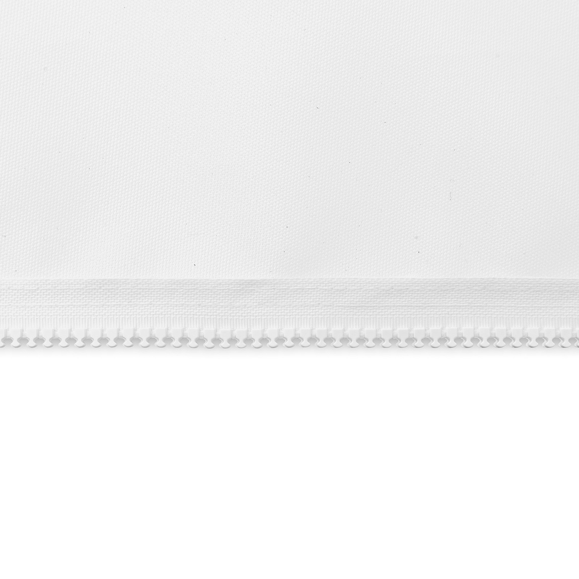 Attaching the tent walls: using zips on the archways of the pavilion