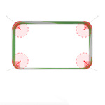 Ceiling Hanger Rectangular Aluminum Bead Profile Curved - Radius 50 cm