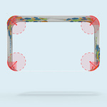Rectangular Ceiling Hanger, Curved - Radius 50 cm