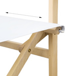 Director's chair, detail: attachment of the seat section
