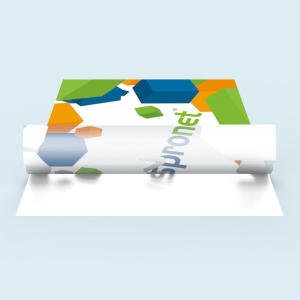 White underprint on the back. Colors: Design opaque, unprinted areas transparent.