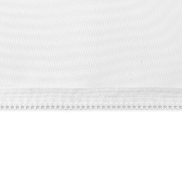 Attaching the tent walls: using zips on the archways of the pavilion