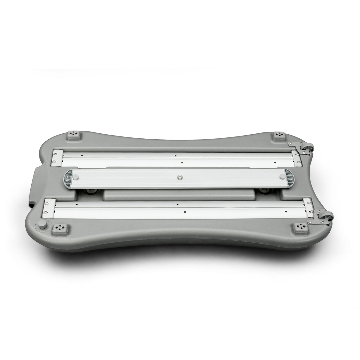 Display cassettes weather-protected mounted under the water-fillable base