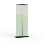 Roll-up display stand, Select Black, width 80 cm, reverse side