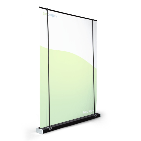 Display Stand Roll Up Select Black Width 150 cm, Back Side