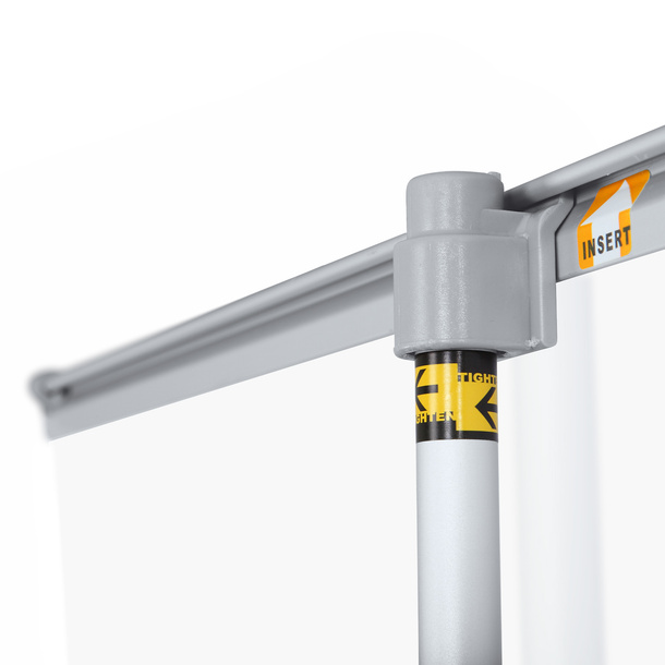 Roll Up Select Protective Screen, Upper Clamping Bar Attachment