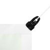 Mesh banner with edge reinforcement, corner including clamp eyelet Midi and cord rope